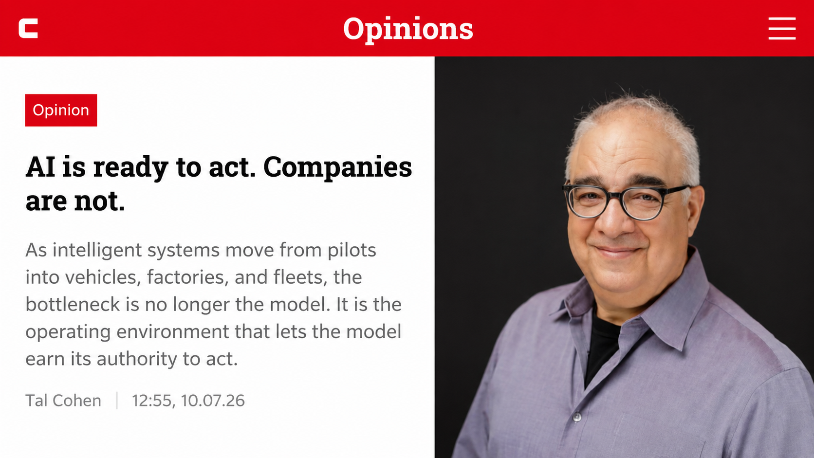 AI is ready to act. Companies are not. — CTech